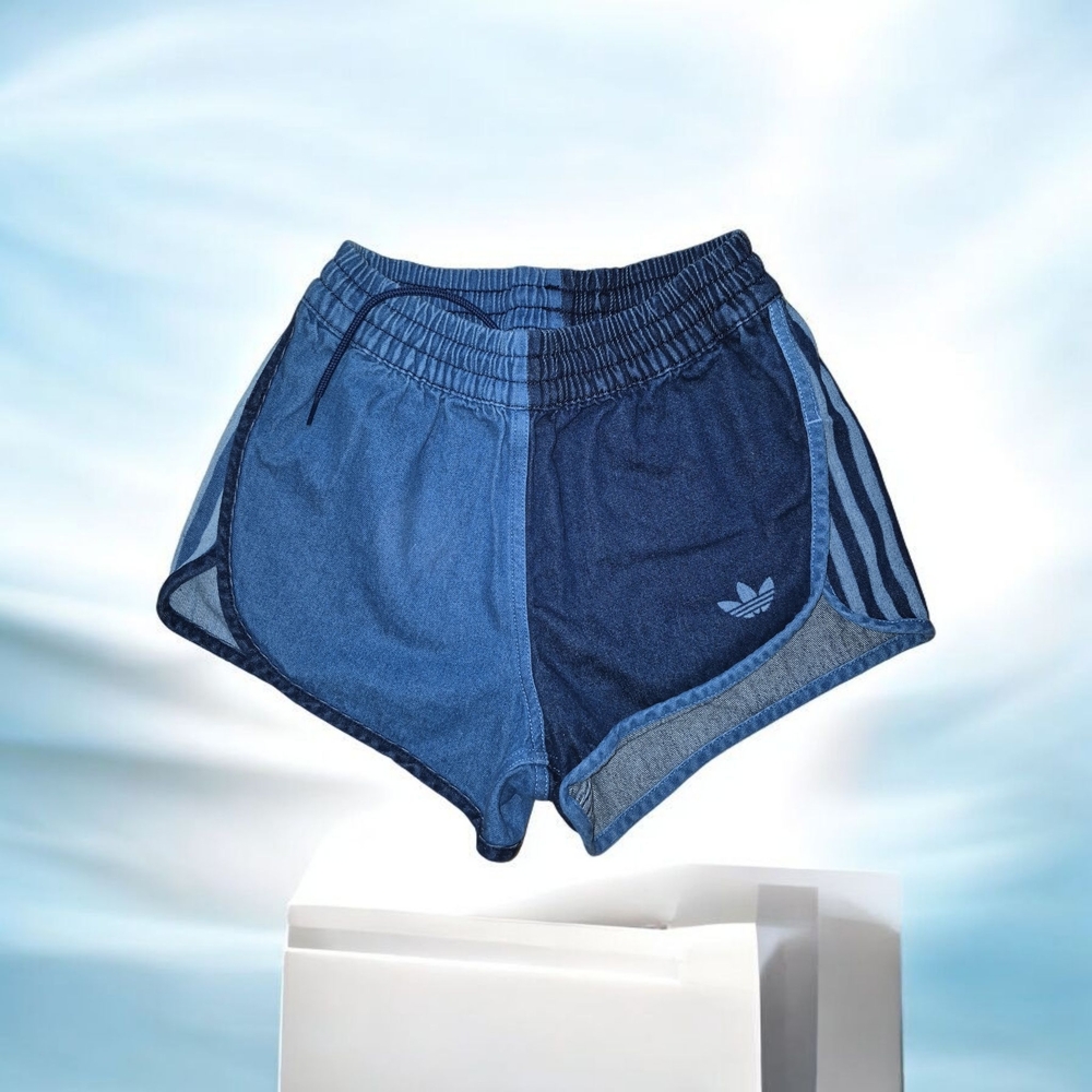 Adidas Women's Dual-Blue Athletic Shorts